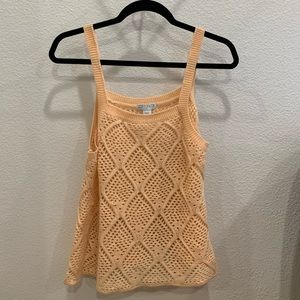 Peach knit top